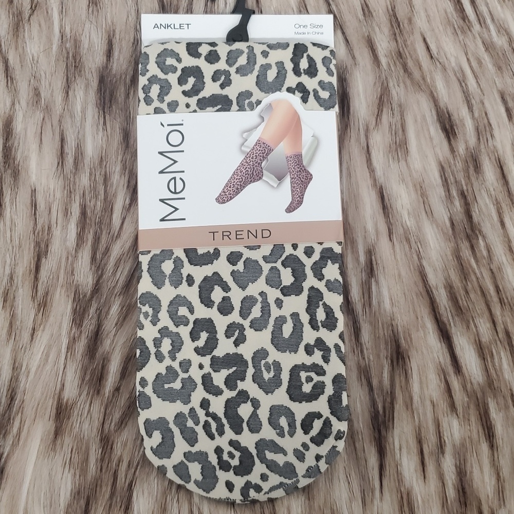 MEMOí Leopard Sand  Anklet Fashion Socks